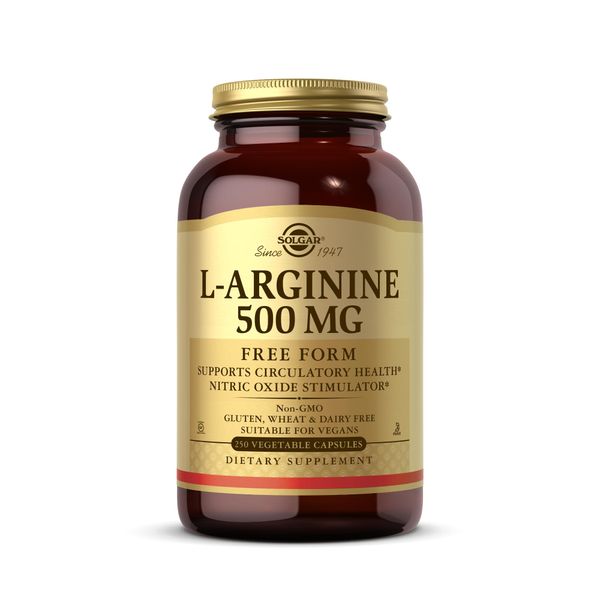 L-Arginine, 500 mg, 250 V Caps by Solgar