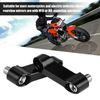 Motorcycle Mirror Adapter Kit Riser Mount Extender, Adjustable Distance, Prevents Blocking, Durable, Suitable for Most Motorcycles