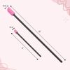 S&T INC. Makeup Spatulas, Large and Mini Spatula for Cosmetics and Skin Care, 2 Piece Set, Black/Pink