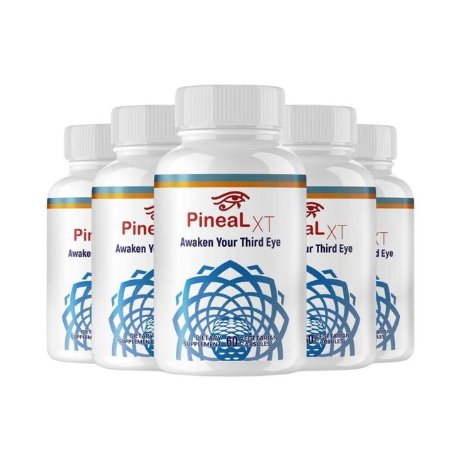 5-Pack Pineal XT Nootropic Pills- Pineal XT Brain Productivity Support -300 Caps