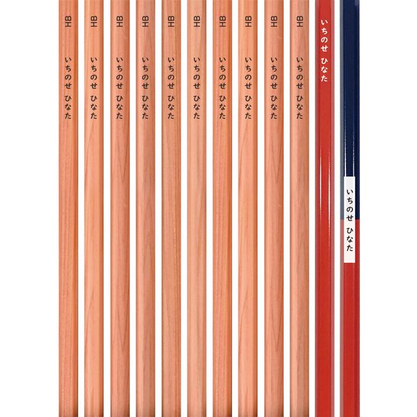 Namae Kingdom Name Pencil Red Blue Set HB (Plain, Textbook) Please check [Gift Settings] and enter the gift message to proceed to checkout