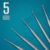 5 Buck Ear Curettes Surgical Veterinary Instruments Straight Sharp German Grade