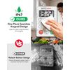 BaldrTherm Digital Kitchen Timer, Magnetic Waterproof Countdown Timer for Cooking, Shower, Workout, Classroom, Hair Color Processing, White.