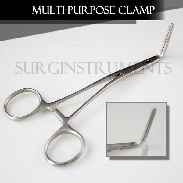 DeBAKEY Pediatric Multi-Purpose Clamp Forcep 90 Degree Angle 6 1/2" German Grade