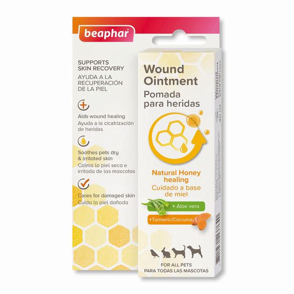 Beaphar - Wound Ointment for Pets - First Aid Treatment for Superficial Cuts & Abrasions - Soothes & Regenerates Skin - Suitable for Dogs, Cats, Small Animals & Birds - 30 ml