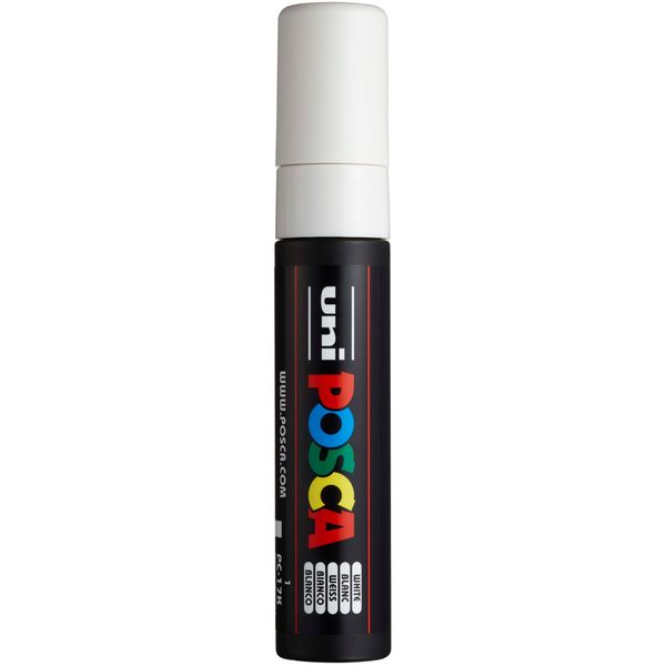 Uni-Ball Posca PC-17K Extra Broad Chisel Tip Marker - White