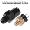 uxcell 1 Set Auto Engine Temperature Cooling Fan Switch Fitting Adapter 6AN 200'F On-185'F Off