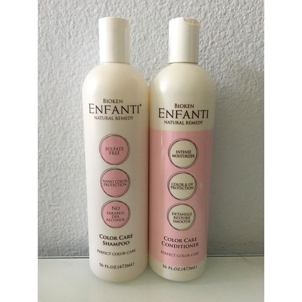 Bioken Enfanti Color Care Shampoo & Conditioner 16 oz 2 Bottles #114