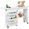 Folding Sewing Table Multipurpose Craft Station & Side Desk with Compact Design