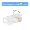 VCE RJ45 Connector Gold-plated 50 Pack, Pass Through Cat6 Connectors Network Plugs Ethernet Plug for Cat6/Cat5/Cat5e UTP Solid & Stranded Network Cable