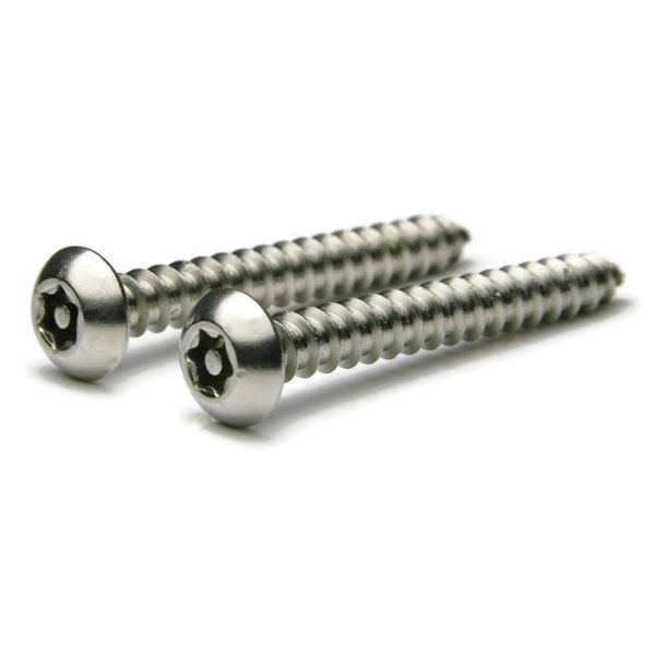 Star Drive Button Head Security Sheet Metal Screws #10 x 1 Qty 25