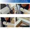 90 Degree Chisel, Wood Chisel Right Angle Chisel Solid Chrome Vanadium Steel Square Corner Chisel, Woodworking Carving Chisel for Carpenter, Gouge Chisel with TPR Handle