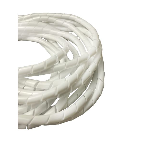 On1shelf® Cable Tidy Spiral Wrap, White- 6mm (2m)
