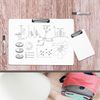 Pack of 3 Assorted Size Erasable Whiteboard Clipboards