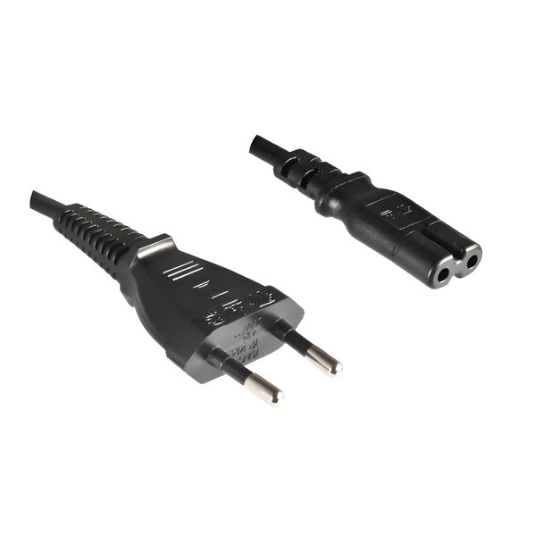 DINIC Netzkabel/Stromkabel 2pol Typ C Schweiz auf C7, SEV, 1,80m