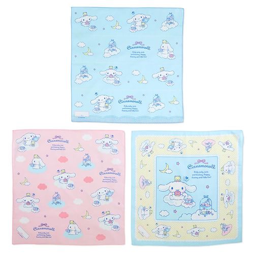 Sanrio 074047 Cinnamoroll Lunch Cloth, Set of 3