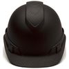 PYRAMEX Ridgeline Cap Style Hard Hat, Vented, 4-Point Ratchet Suspension, Black Graphite Pattern