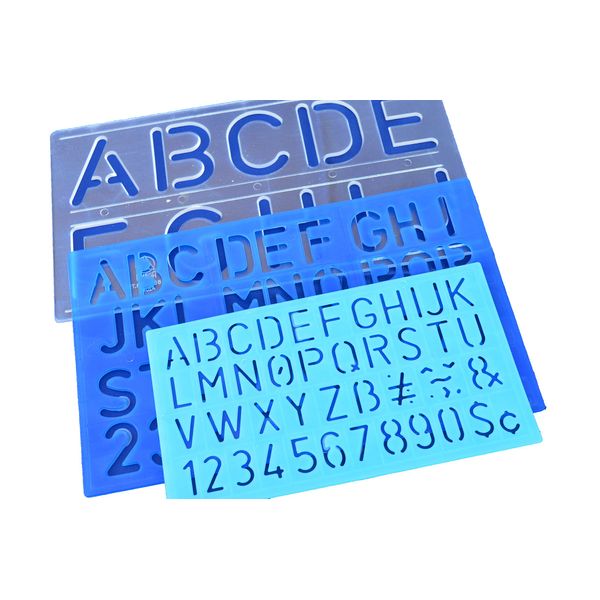 50mm 30mm 20mm Stencils Letters Numbers ALPHABET STENCIL Set