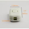 Torpedo Switch/[1 Pack] SFTlite White Inline Switch Use Inline 2 or 3 Core,Inline Lamp/Light/Bulb Switch