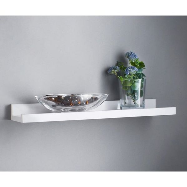 U.saf Stunning Lokken Small White Floating Picture Shelf - 48cm