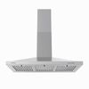 36 inch Wall-Mounted Kitchen Range Hood 450CFM Stainless Steel Baffle Filter LED