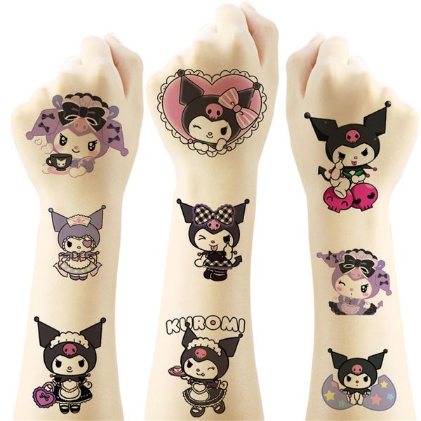 40pcs Temporary Kuom Tattoos for Girls and Kids, Kawaii Birthday Party Supplies, Anime Party Favors Fake Tattoos Stickers,Birthday Decorations Party Game Activities Reward Gifts.