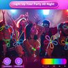326Pcs Glow Sticks Bulk Party Supplies, 150 Glowsticks for Kids/Adults Festival with 176 Connectors, Glow In Dark Party Supplies for Earring Glasses Bracelet Necklace, 12 Hours Non Stop Glow All Night
