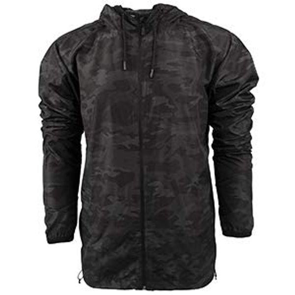 Burnside Lightweight Windbreaker 2XL BLACK CAMO