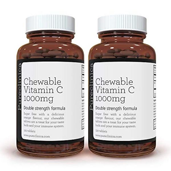 Double Strength Chewable Vitamin C 1000mg x 240 Tablets - 8 Months Supply