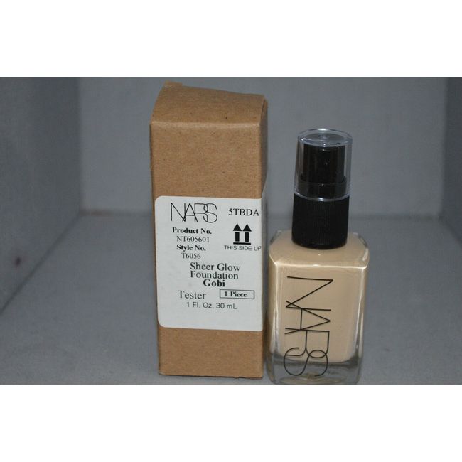 NARS Sheer Glow Foundation Gobi 1oz New Tester Boxed