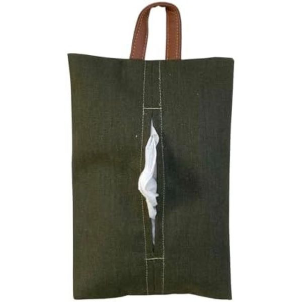 Tissue Cover, Tissue Case, Camping, Outdoor, Canvas Case, Green, Olive