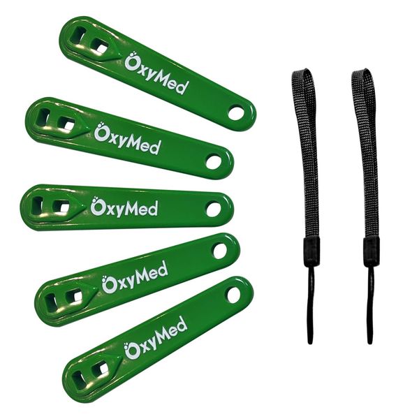 OxyMed Oxygen Wrench with Slotted Easy Removal Oxygen Tank Seal for D and E Oxygen Cylinder