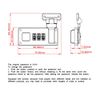 2pcs Tool Box Hasp, Luggage Suitcase Hasps with Combination Lock,Replacement 3 Digit Combination (Silver Color)