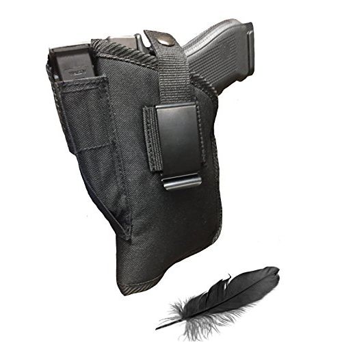 Fits Springfield XD9, XD40, XD45, XD-S9 with 4" Barrel with Laser. Soft Nylon Inside or Outside The Pants Gun Holster.