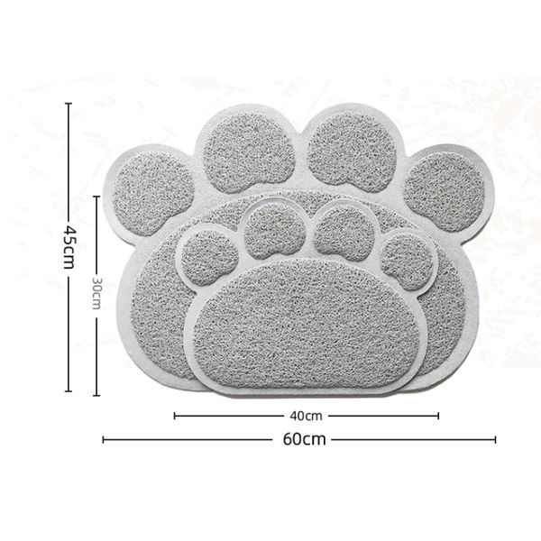 Splash-Proof Cat Litter Mat: The Ultimate Pet Placemat For Mess-Free Floors - Grey / Large