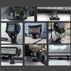Light Bar Bonnet Bracket, 2 Pack LED Light Bar Base Mounting Bracket Ditch Light Brackets Adjustable LED Work Light Bar Mounting Bracket Clamp