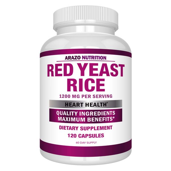 Arazo Nutrition Red Yeast Rice Extract 1200 MG – Citrinin Free ...