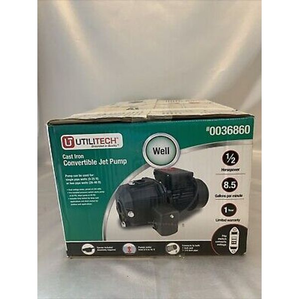 Utilitech 1/2-HP Cast Iron Shallow Well Jet Pump