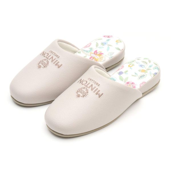 Minton Coated Flower Haddon Hole Slippers, gray