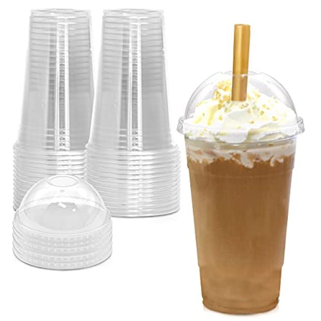 Extra Large 20oz Smoothie Cup and Dome Lid ( with hole )