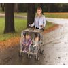 Nuby Universal Size Twin Stroller Rain Cover, Clear Vinyl Plastic