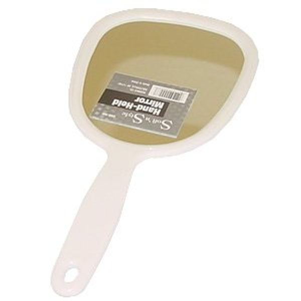 Soft'n Style Hand Mirror 5" White