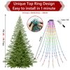 Smart LED Christmas Tree Lights Waterfall String Color Changing Xmas Fairy Decor