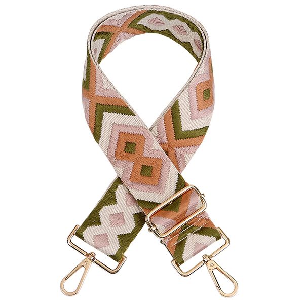 ZYLDK Adjustable Wide Shoulder/Crossbody Strap Replacement Bag Strap, Green, Nylon, Width 5cm, Length 140cm