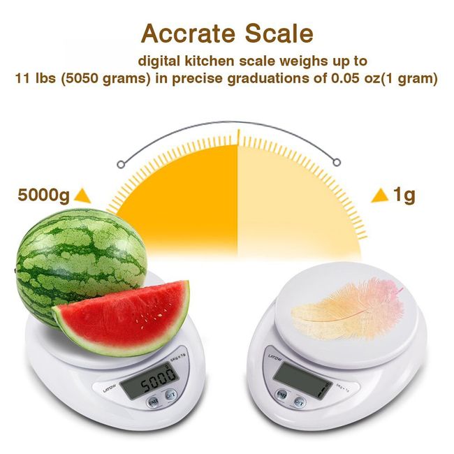 Kitchen Scale, Household Accurate Electronic Mini Weighing Scale