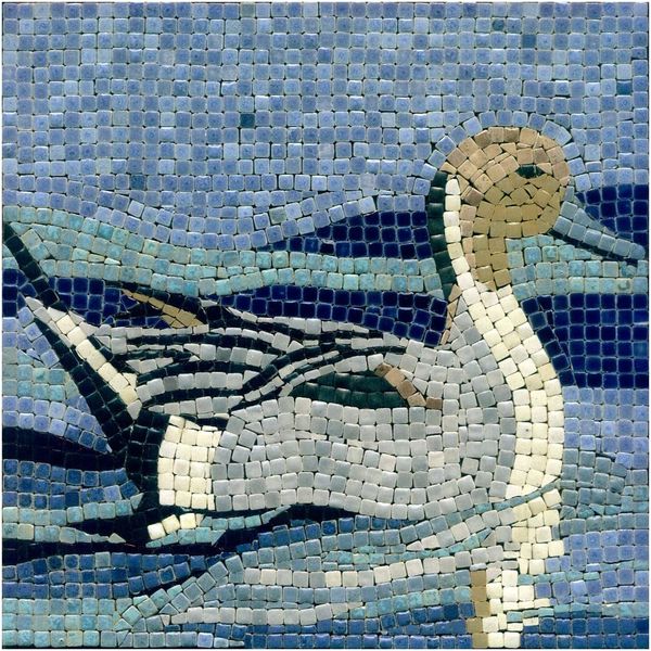 Beginner Mosaic Kit, Perfect for Your First Mosaic Project, Square 7inch (20cm) Duck