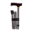 Able2 PR30136 Folding Walking Stick 76-89 cm Etched Gold