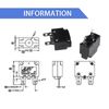 RKURCK 15 Amps Thermal Circuit Breakers 125/250VAC 32VDC Automatic Reset Relay Fuse Current Overload Protector Switch 15A 2 Pack