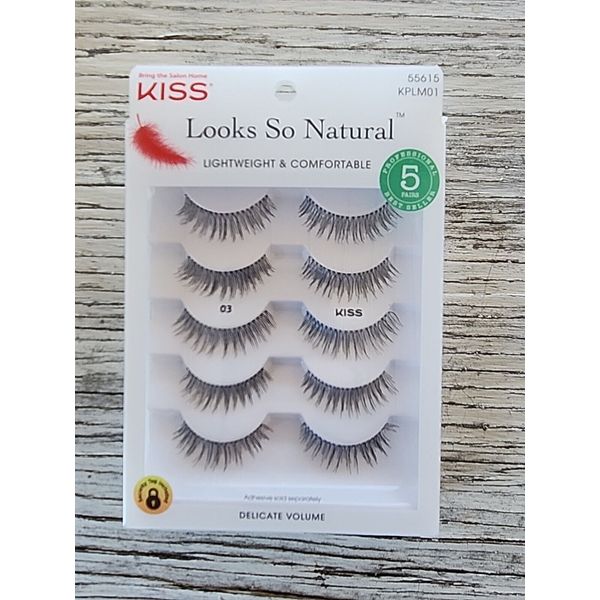 Kiss Looks So Natural NATURAL EFFECT Lashes POISE 5-Pairs Lightweight KPLM01