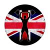 Weightlifting Team Flag GB Union Jack PopSockets Swappable PopGrip